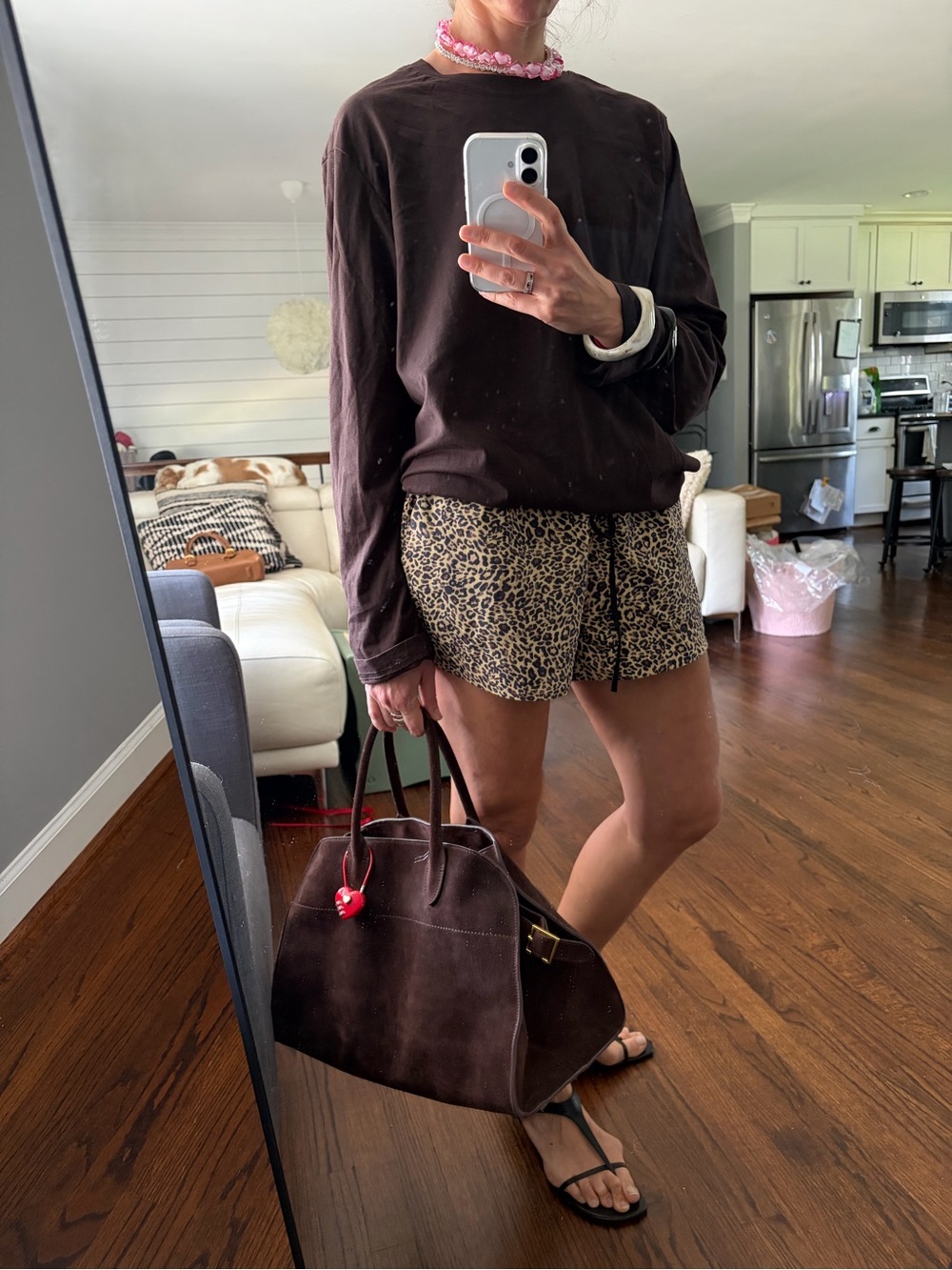 Classic Brown Suede Tote Handbag - Women's Bag